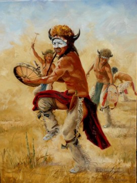 西部アメリカンインディアン 68 Oil Paintings
